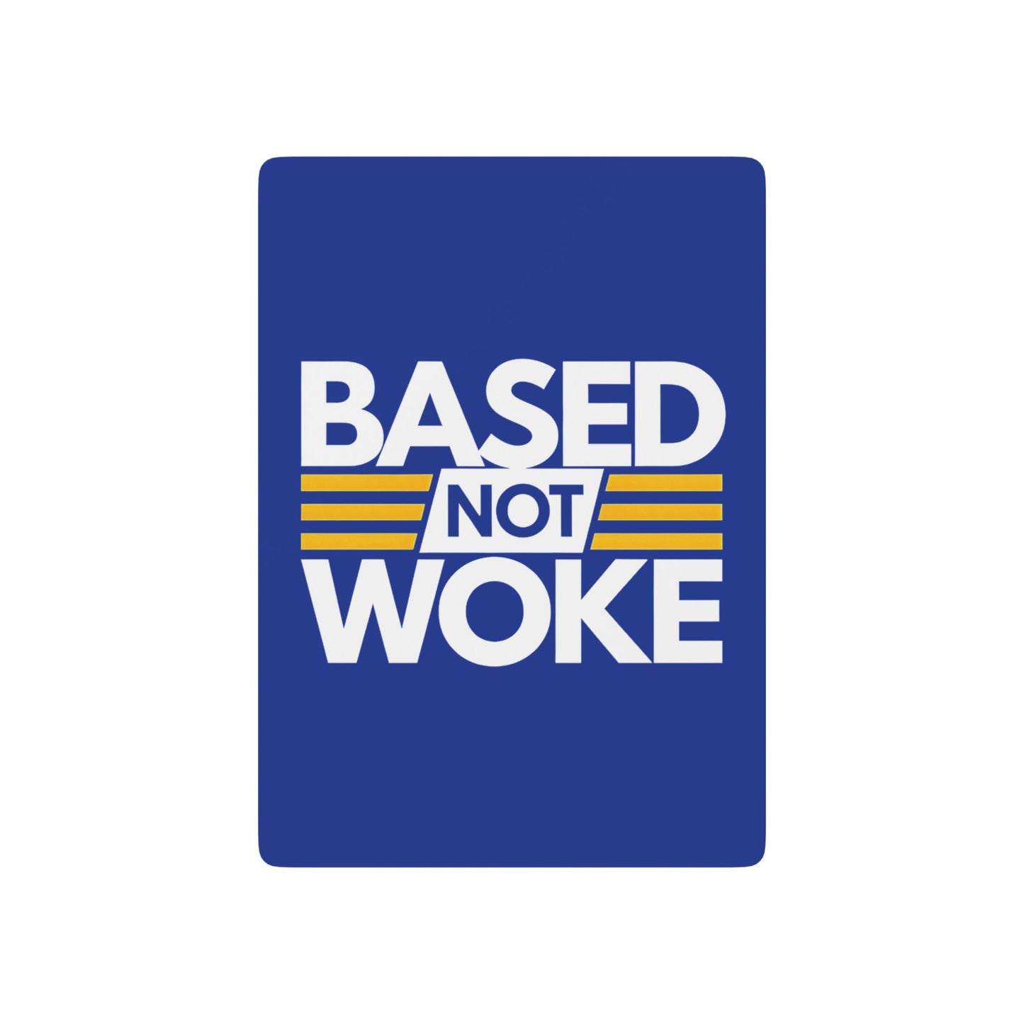 "Based not Woke" #01, Cultural Playing Cards (Patriot Blue)