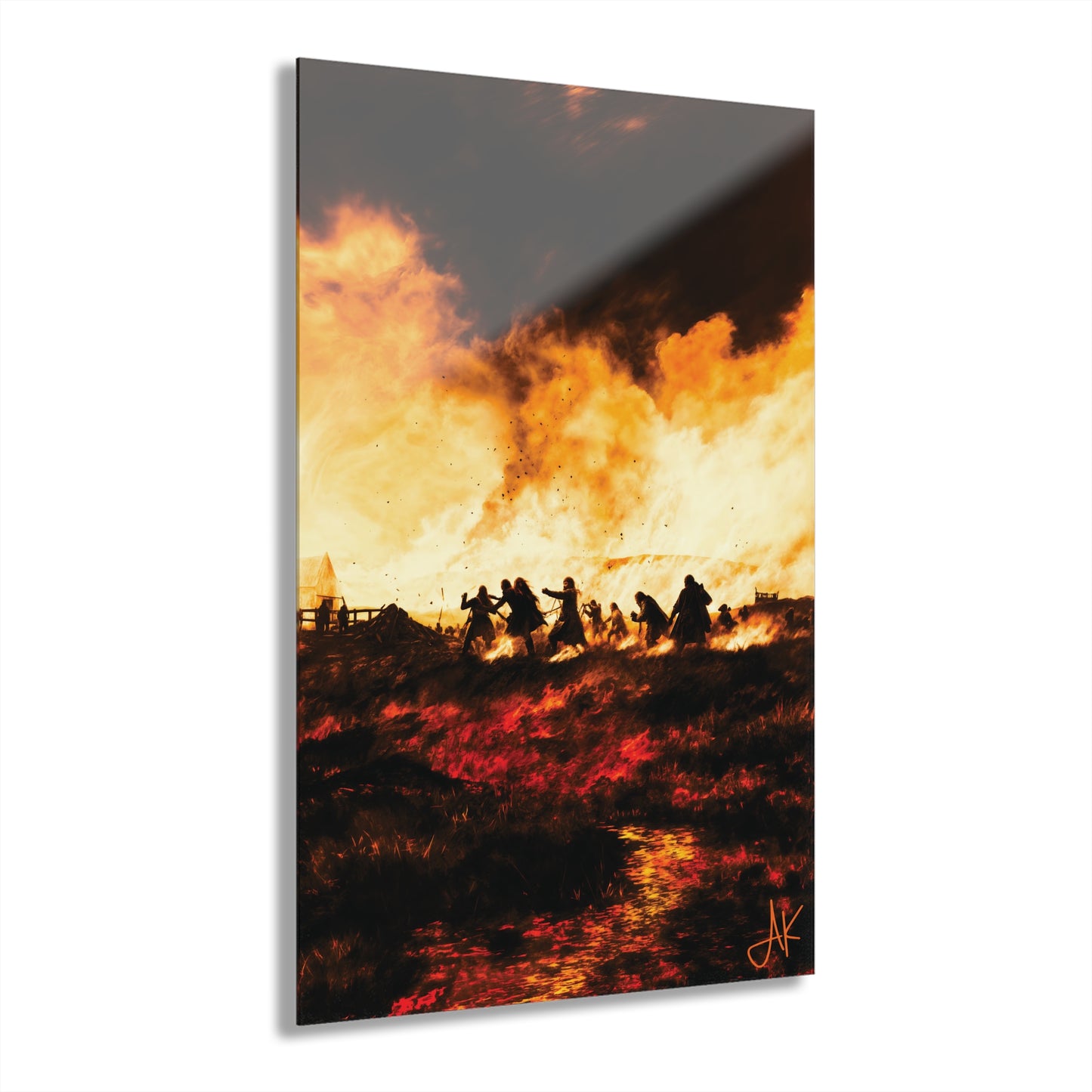 "Clan Skirmish", Fine Art Acrylic Wall Prints (French Cleat Hanging)