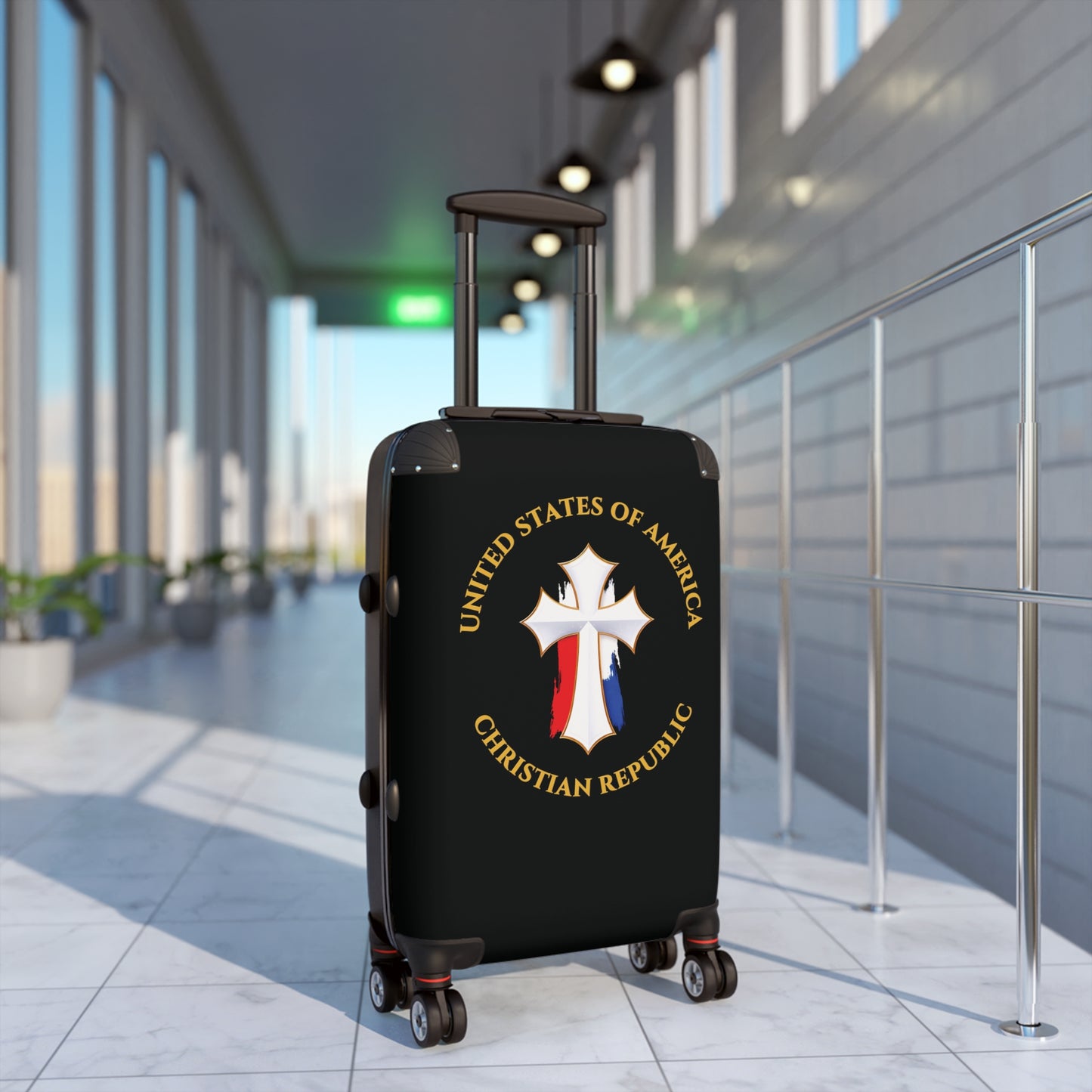 "USA Christian Republic" #12, Suitcase (Black)