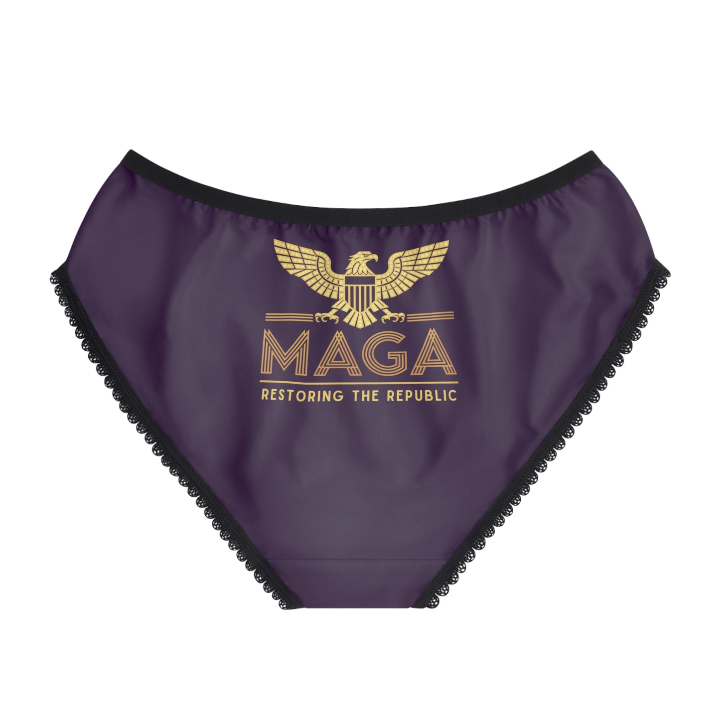 "MAGA - Restoring the Republic", Women's Briefs (Imperial Plum)