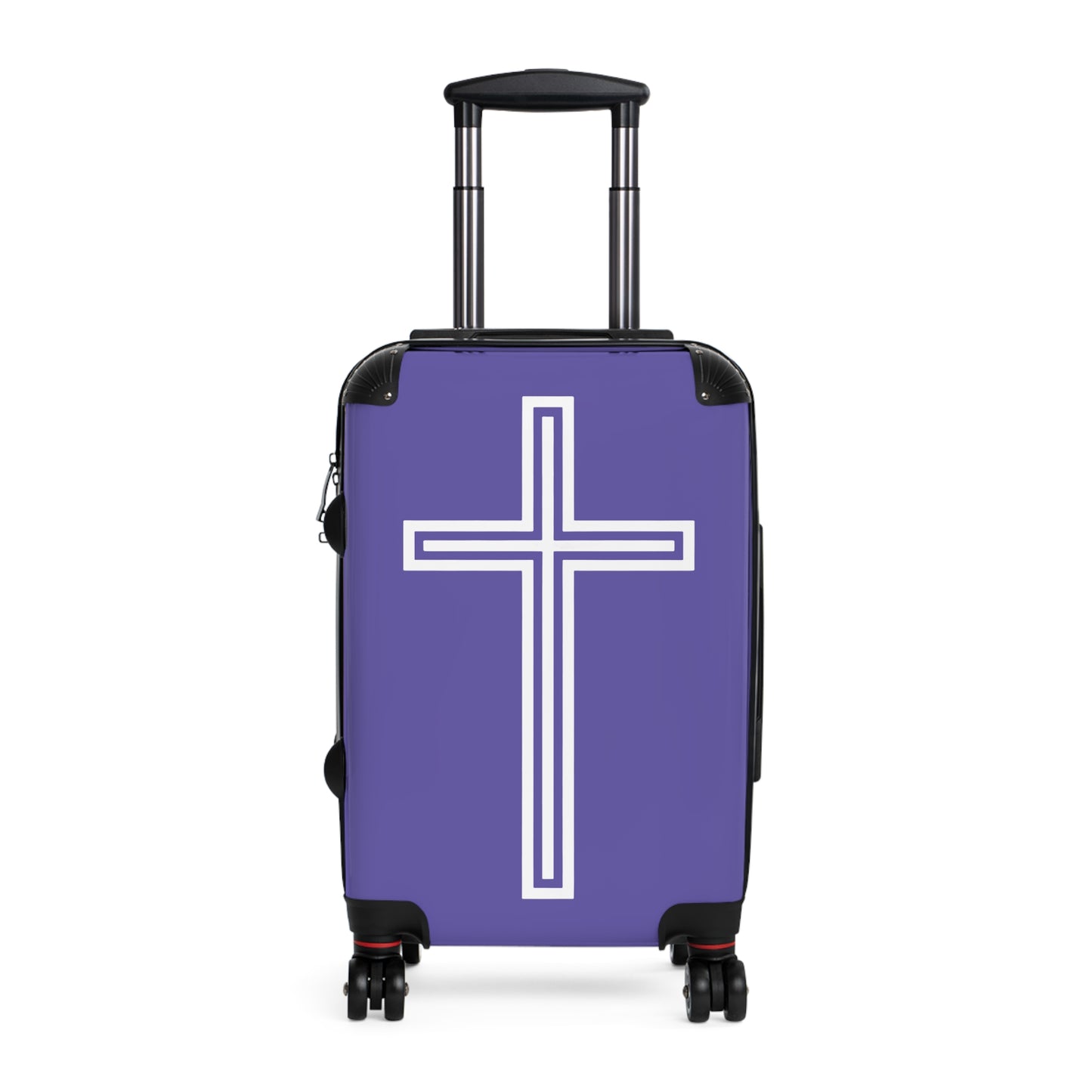 "A Simple Cross" Suitcases (Purple Blue)