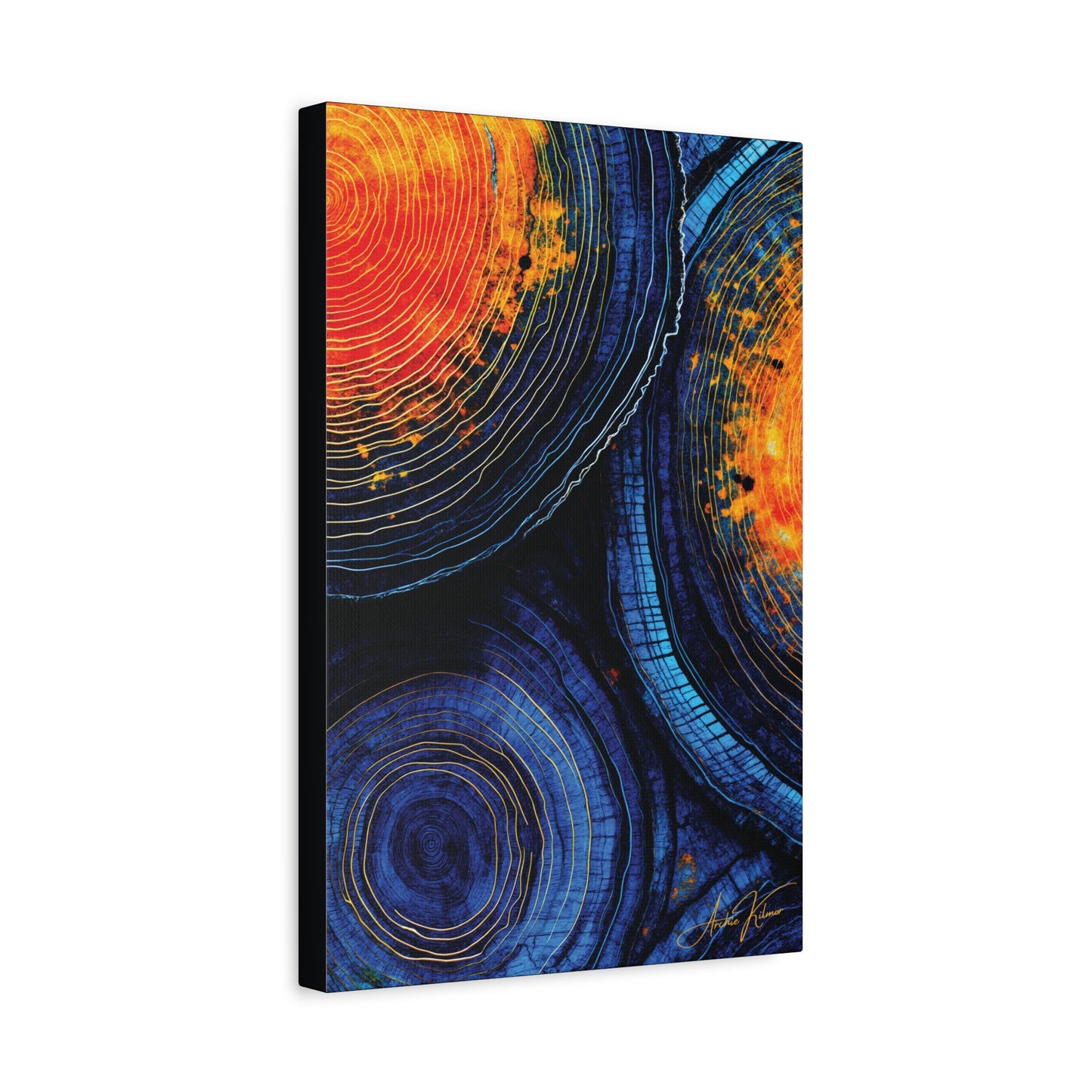 "History's Vibrance", Matte Canvas Fine Art Print