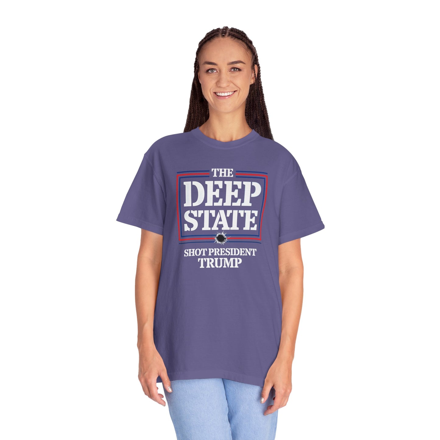 "The Deep State Shot President Trump" #01, Unisex T-shirt