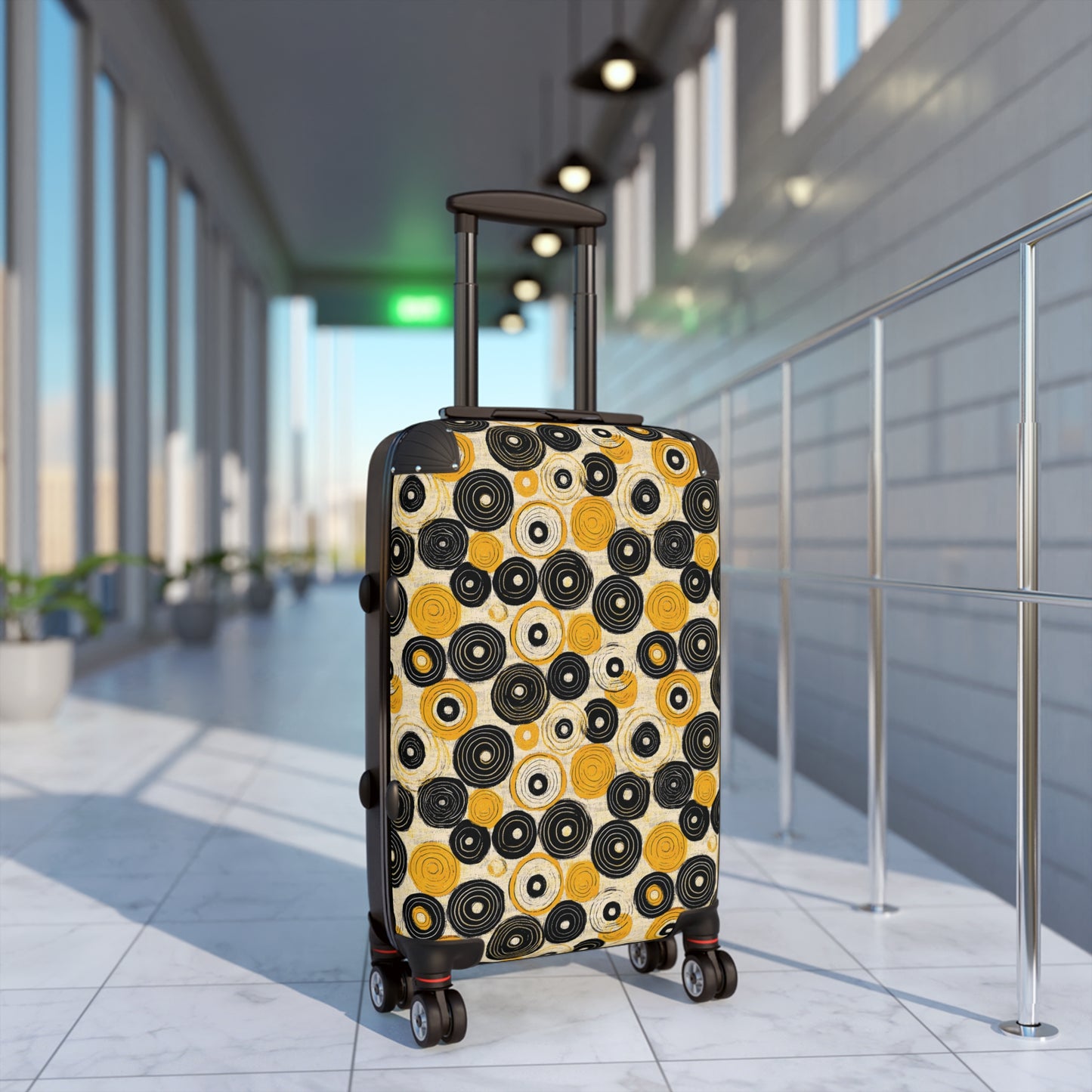 "Old 45's" Pattern Art Suitcases