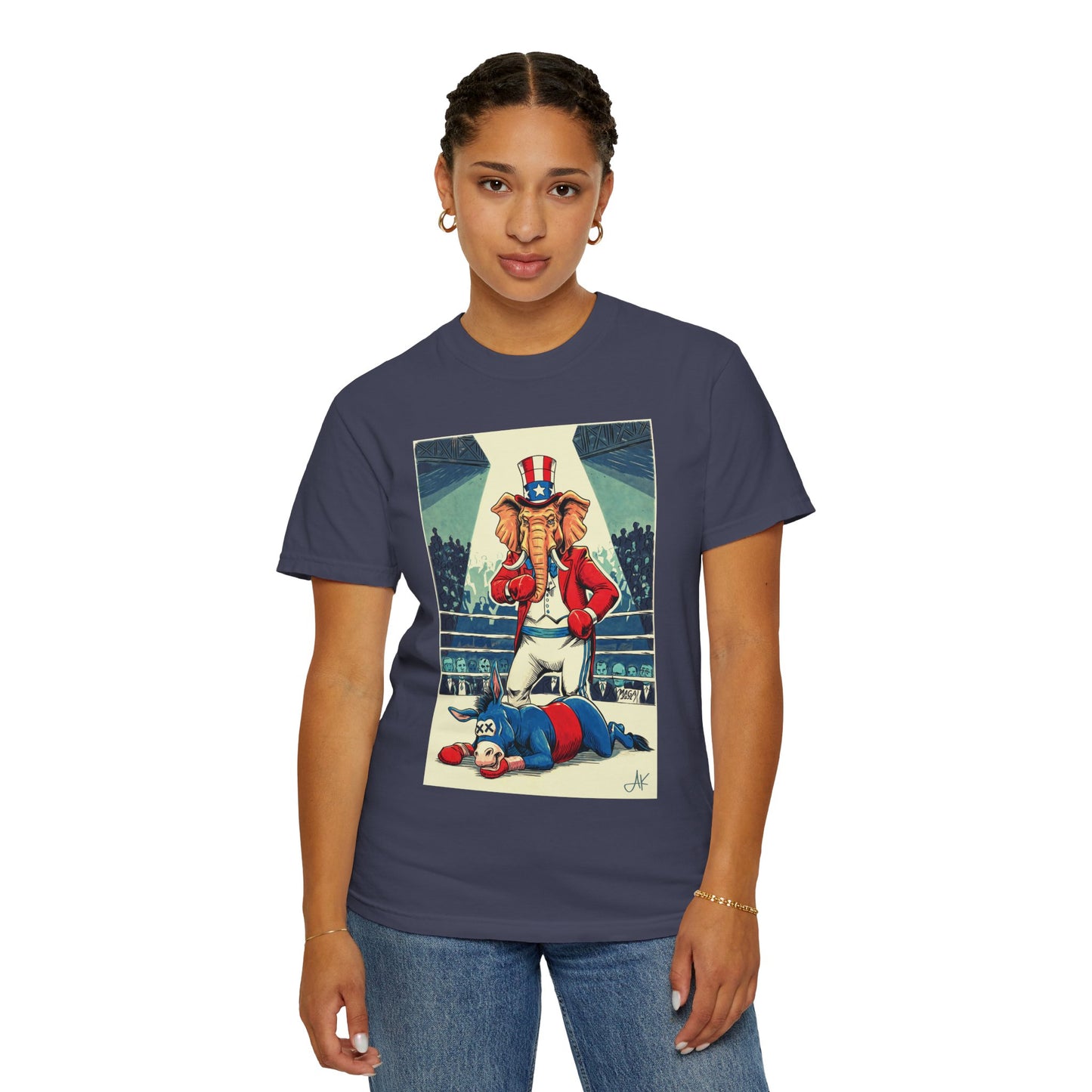"Brutal Woke Knockout 2024", Unisex T-shirt (Dark Colors)