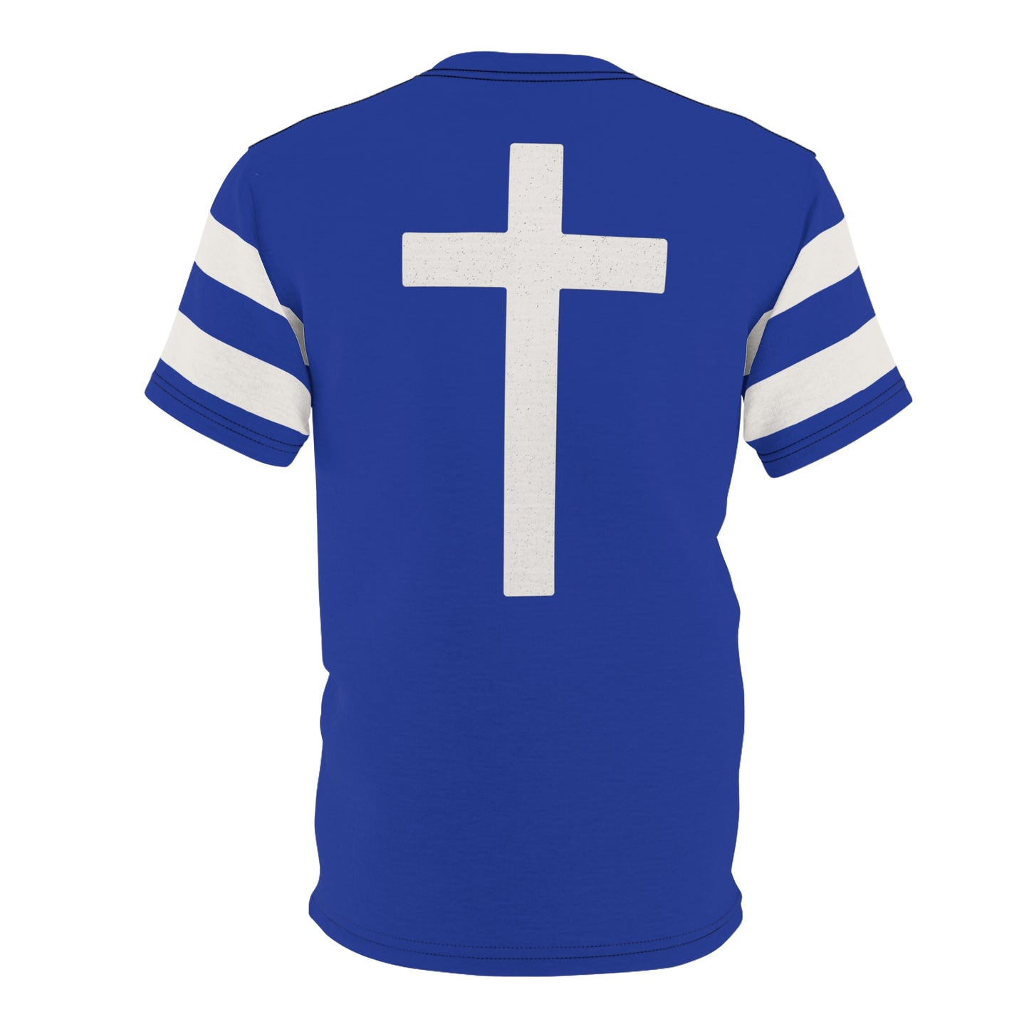 "Faith Overcomes Fear", Unisex Tee (Patriot Blue)