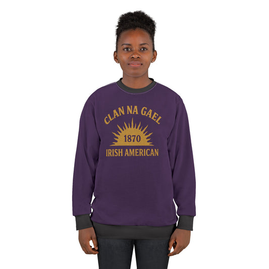 "Clan na Gael - Irish American", Unisex Sweatshirt (Beaker People)