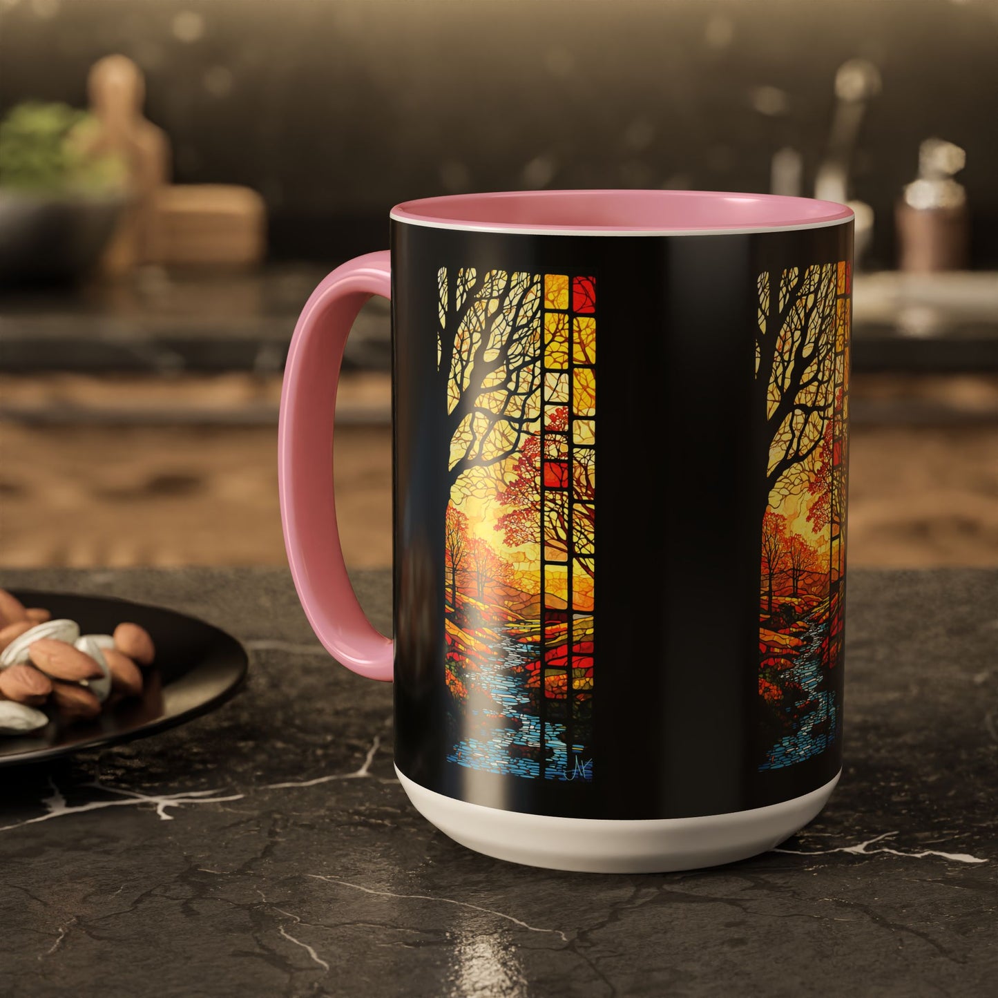 "Realization at 5", Colorful Mugs (11oz, 15oz)