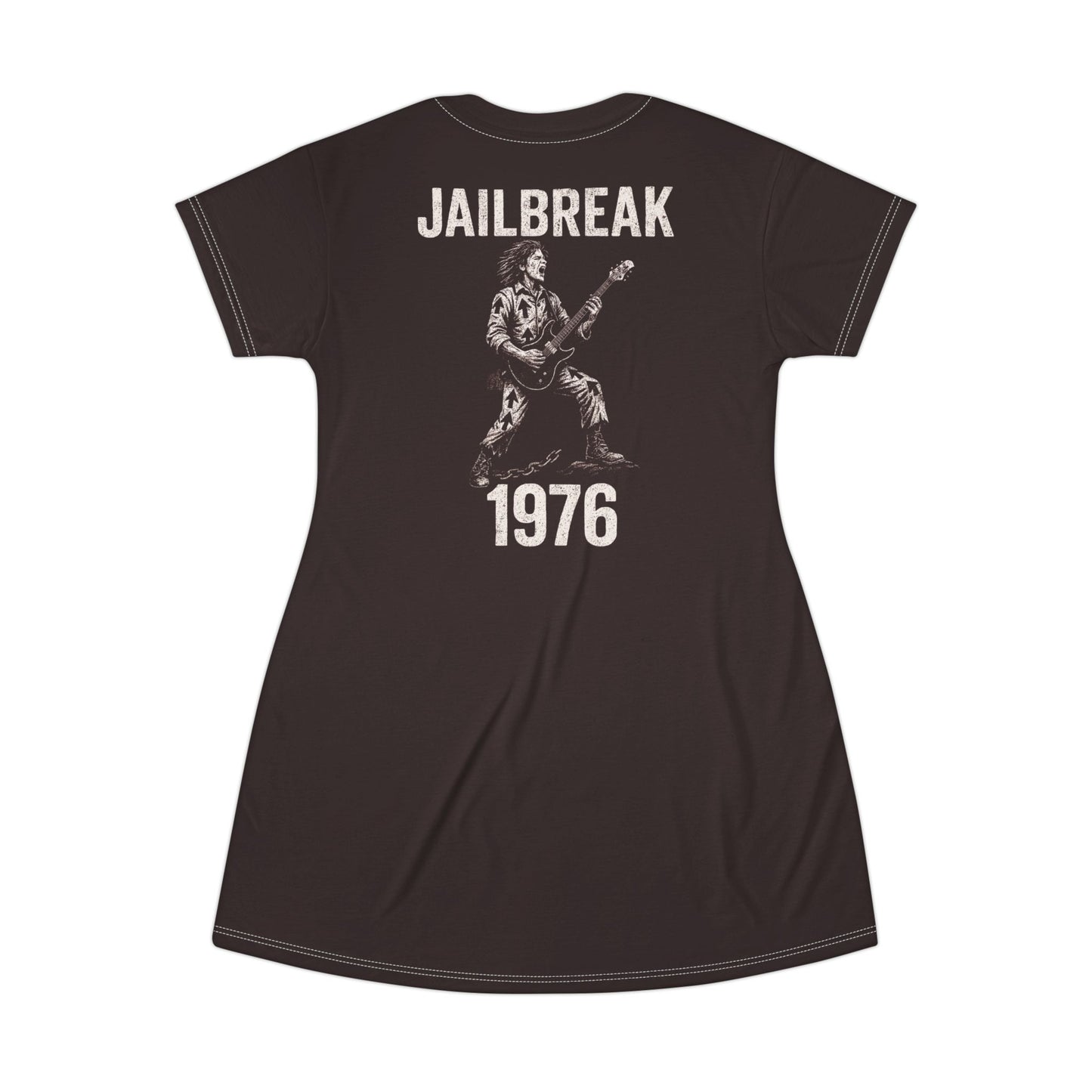 "Jailbreak 1976", T-Shirt Dress (Bloodcoal)