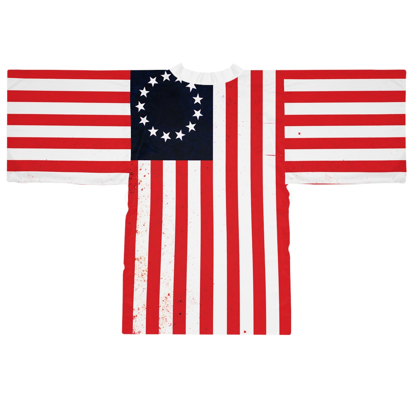 "Betsy Ross Flag", Long Sleeve Kimono Robe