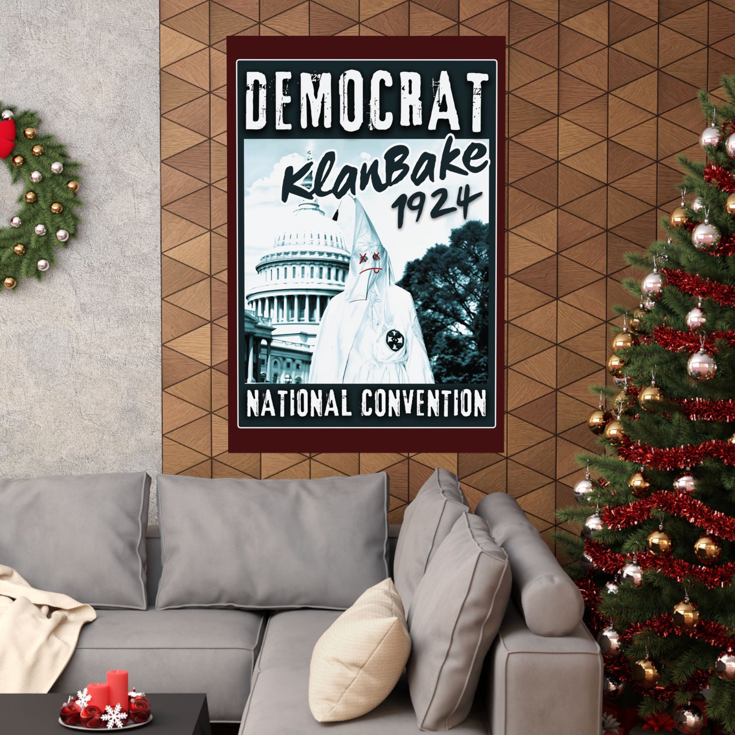 "Democrat KlanBake 1924", Matte Poster (Nine Tails Red)