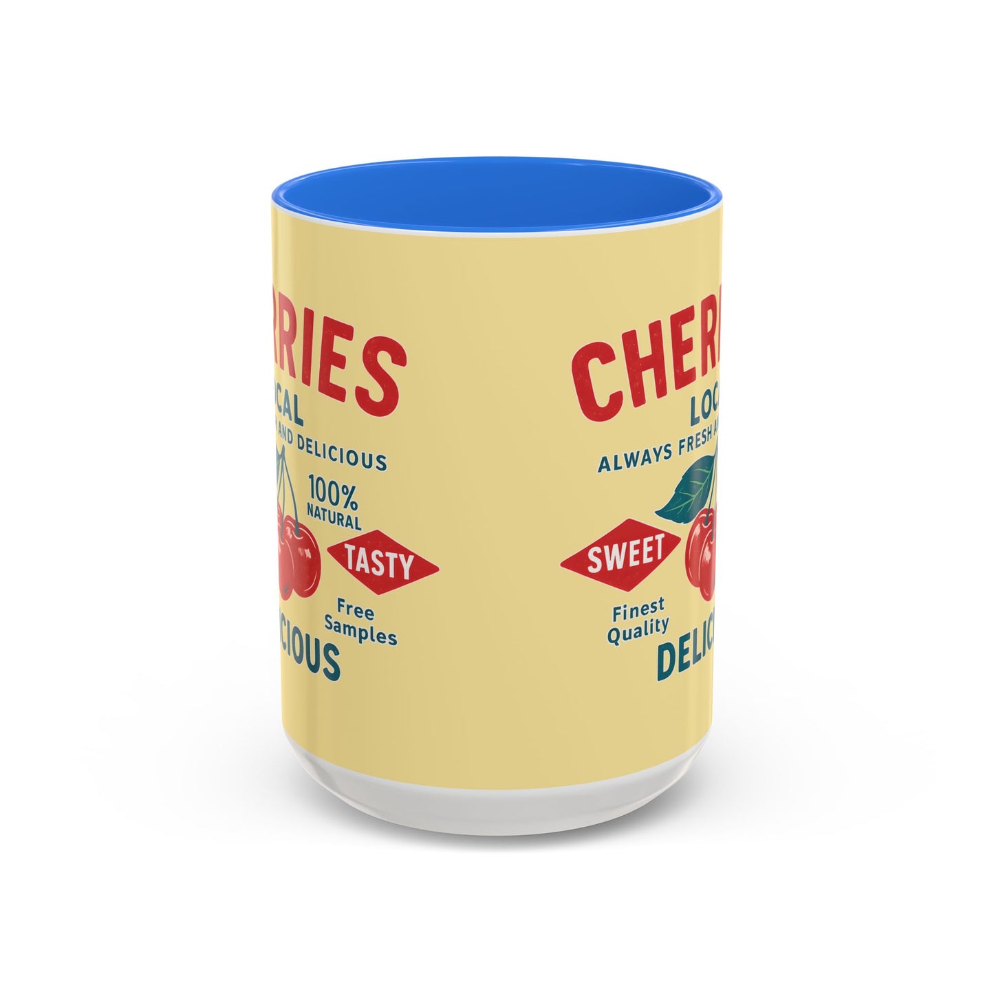 "Delicious Cherries", Colorful Mugs (11oz, 15oz) (Sanctum Veil)