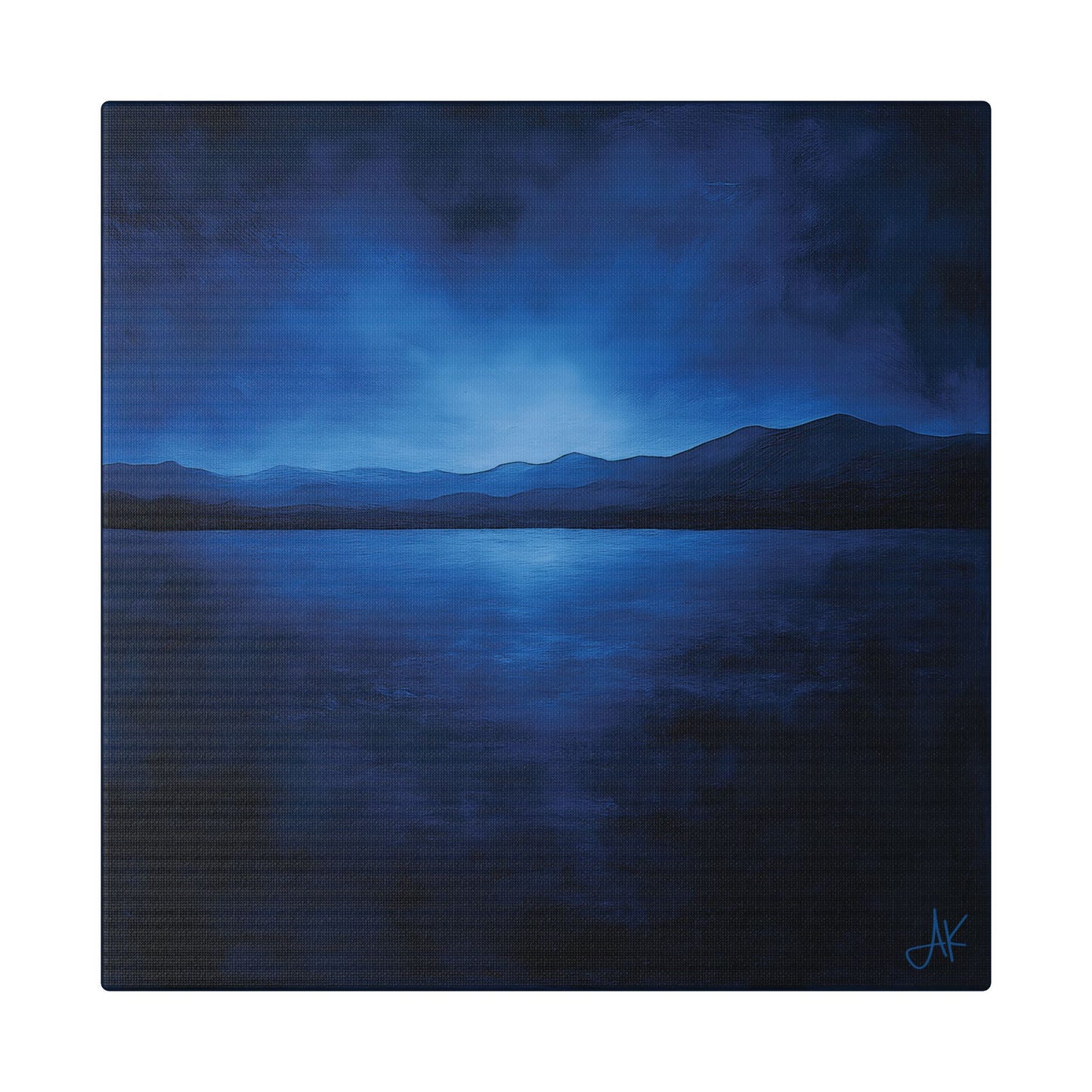 "Indigo Nights", Stretched Classic Canvas Fine Art Print