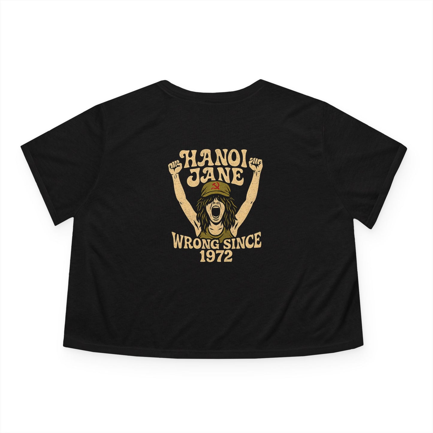 "Hanoi Jane", Women's Flowy Cropped Tee