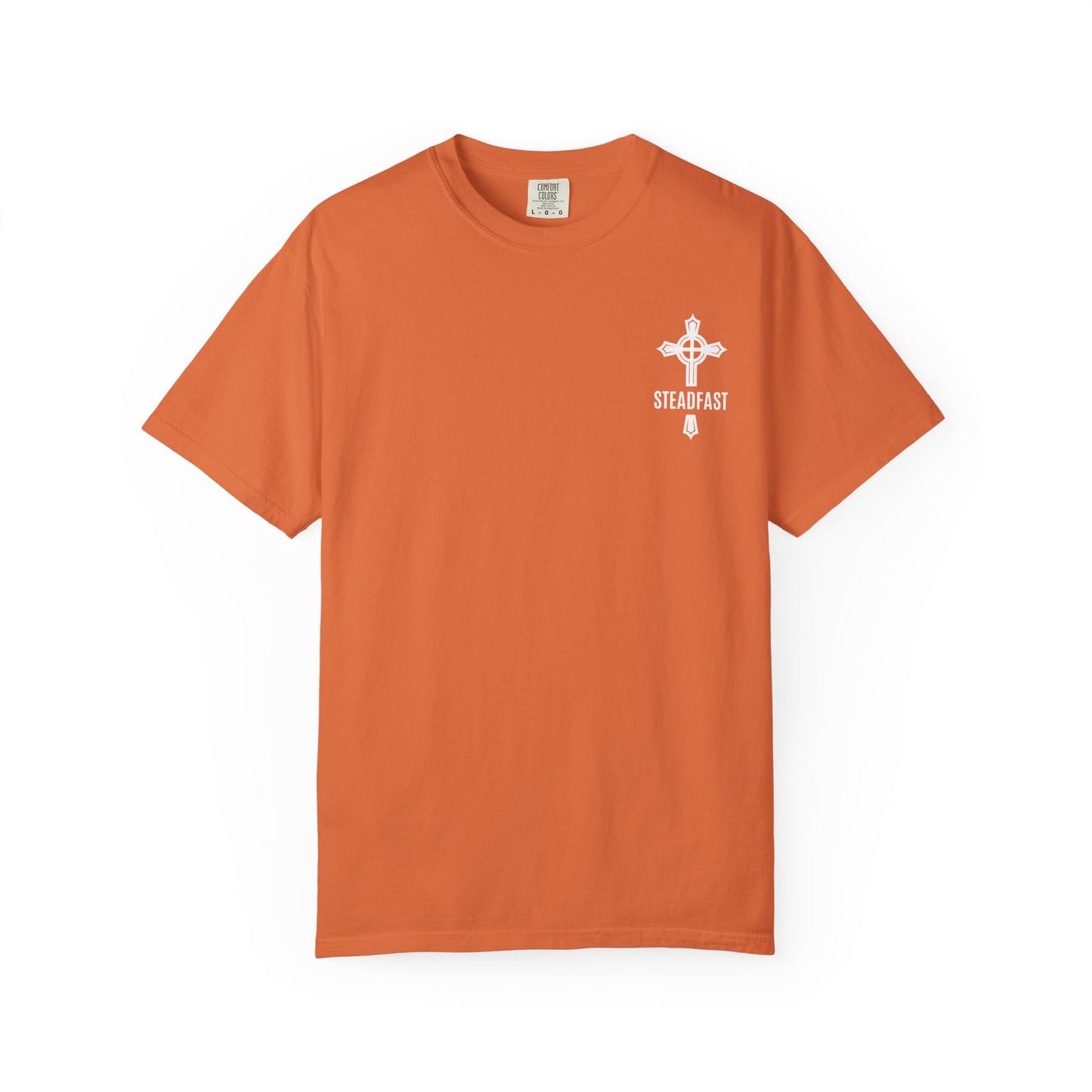 "Steadfast Cross in White", Unisex T-shirt