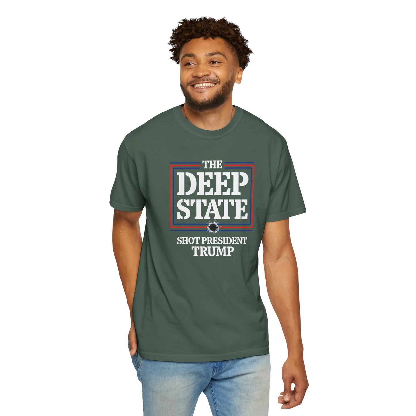 "The Deep State Shot President Trump" #01, Unisex T-shirt