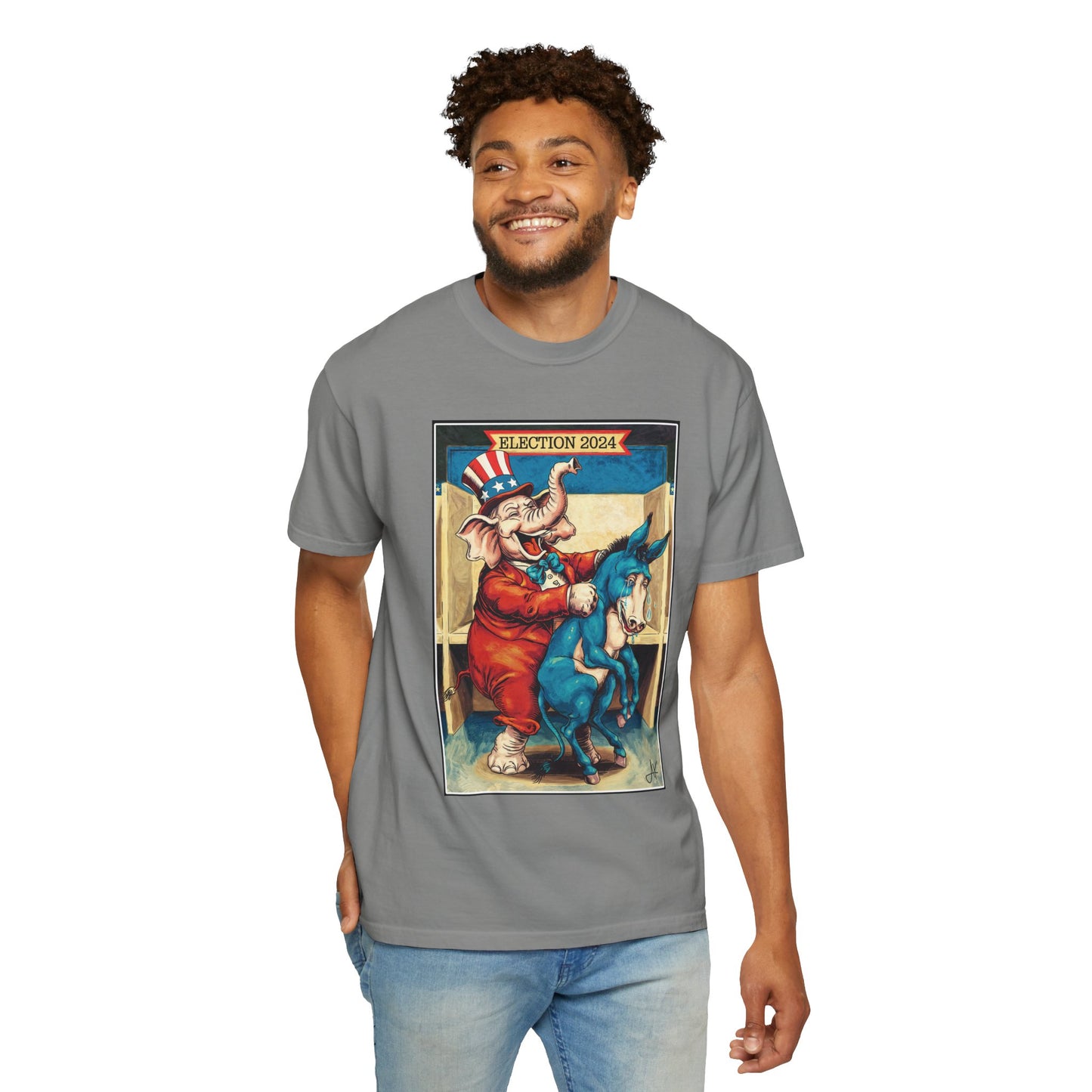 "MAGA Spanked the Donkeys 2024", Unisex T-shirt (Light Colors)