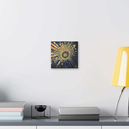 "Mosaic Burst", Stretched Classic Canvas Fine Art Print