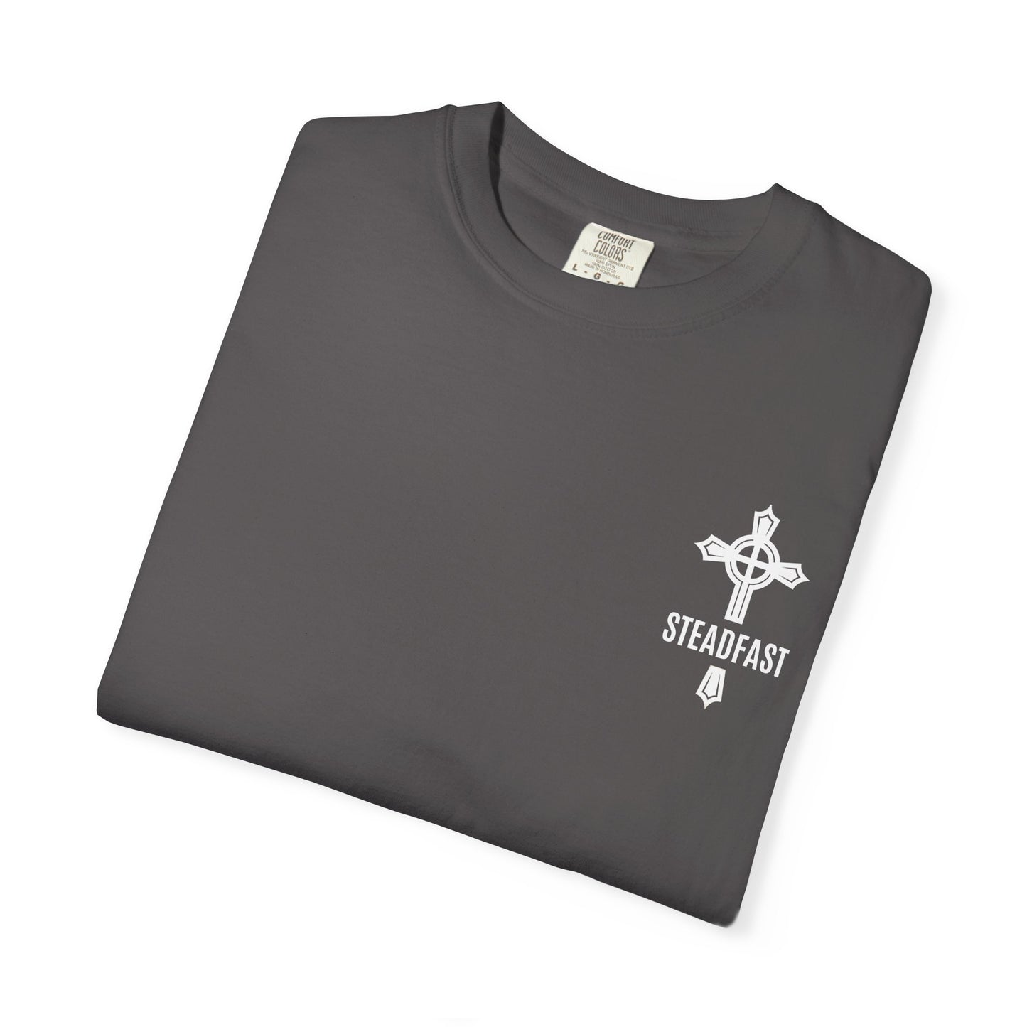 "Steadfast Cross in White", Unisex T-shirt