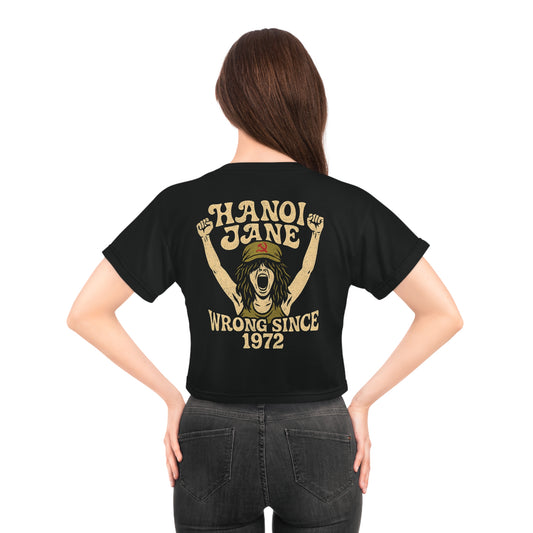 "Hanoi Jane", Black Crop Tee
