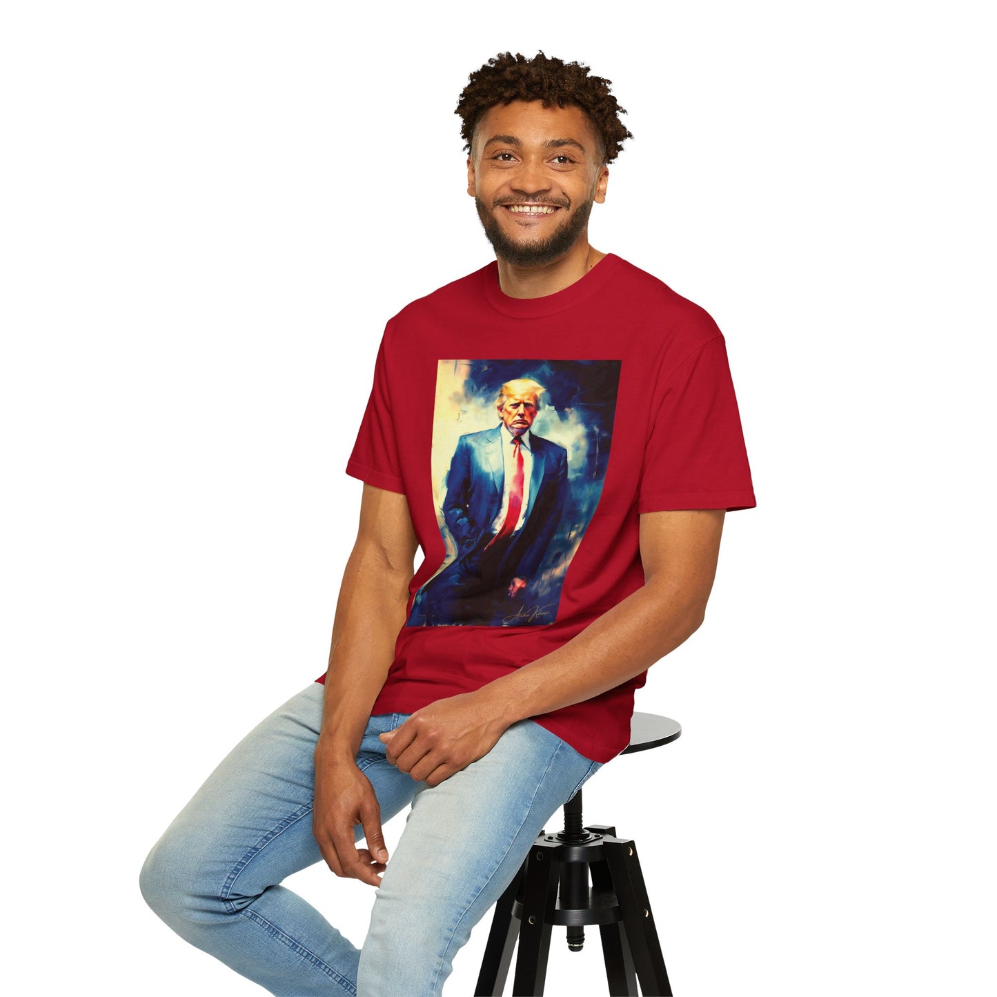 "Trump Portrait No. 6", Unisex T-shirt (Dark Colors)