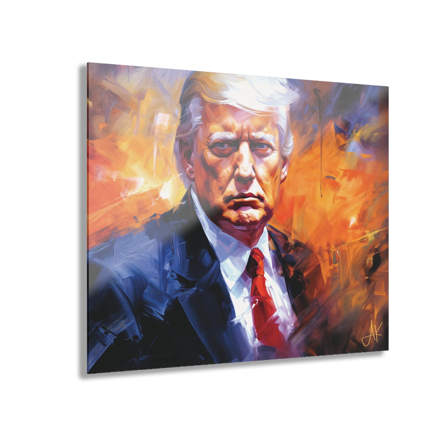"Trump Portrait" #09, Acrylic Wall Prints (French Cleat Hanging)