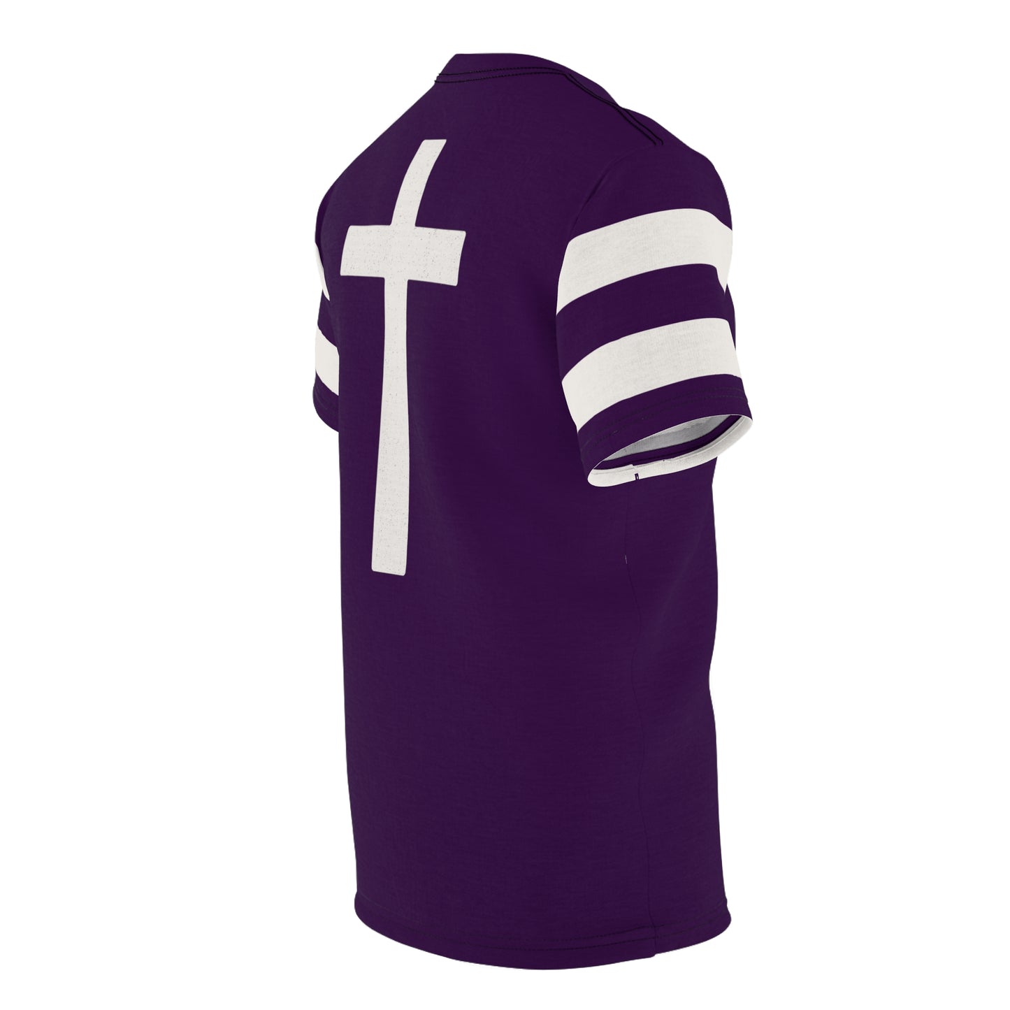 "Faith Overcomes Fear", Unisex Tee (Imperial Plum)