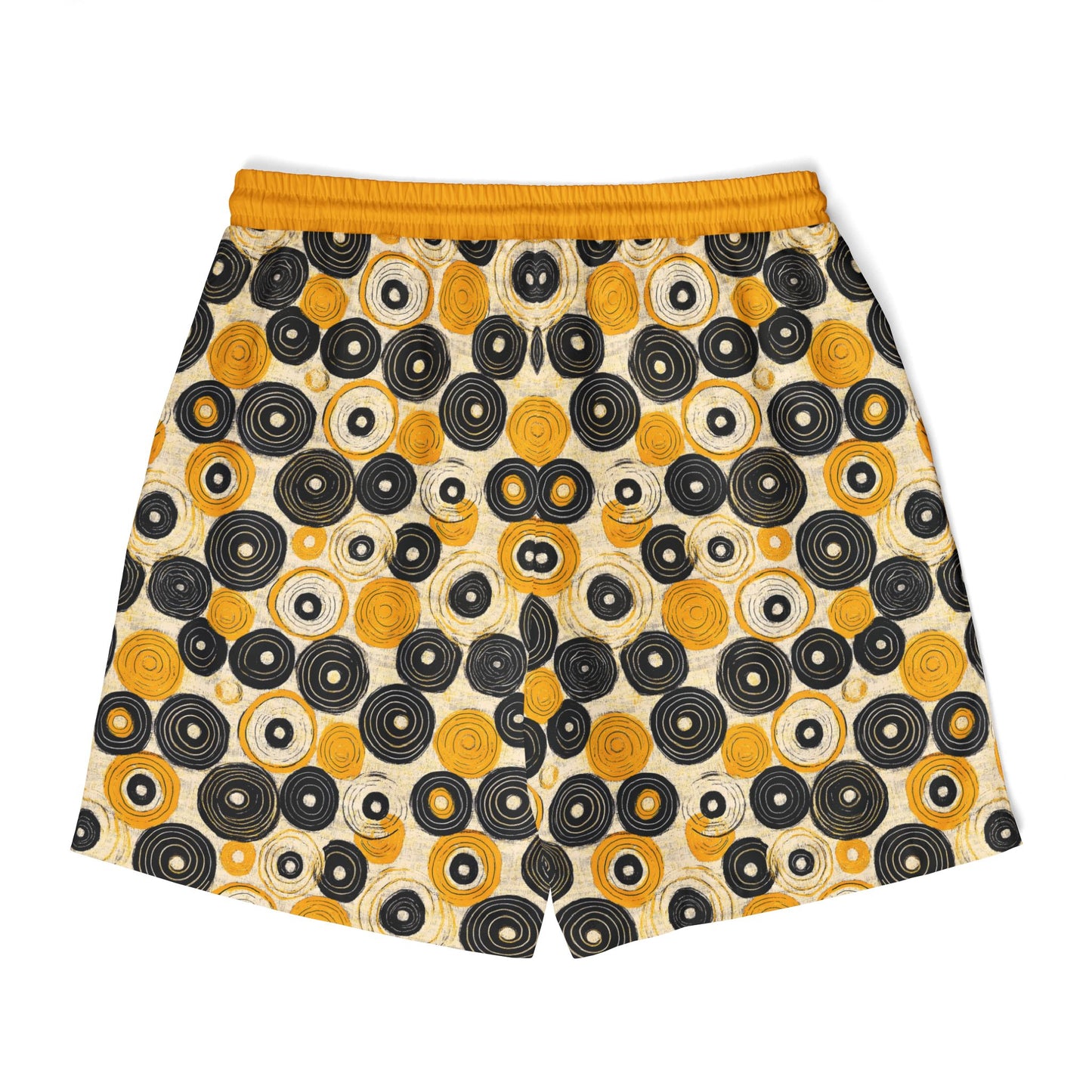"Old 45's", Swim Shorts (Cyber Yellow Waistband)