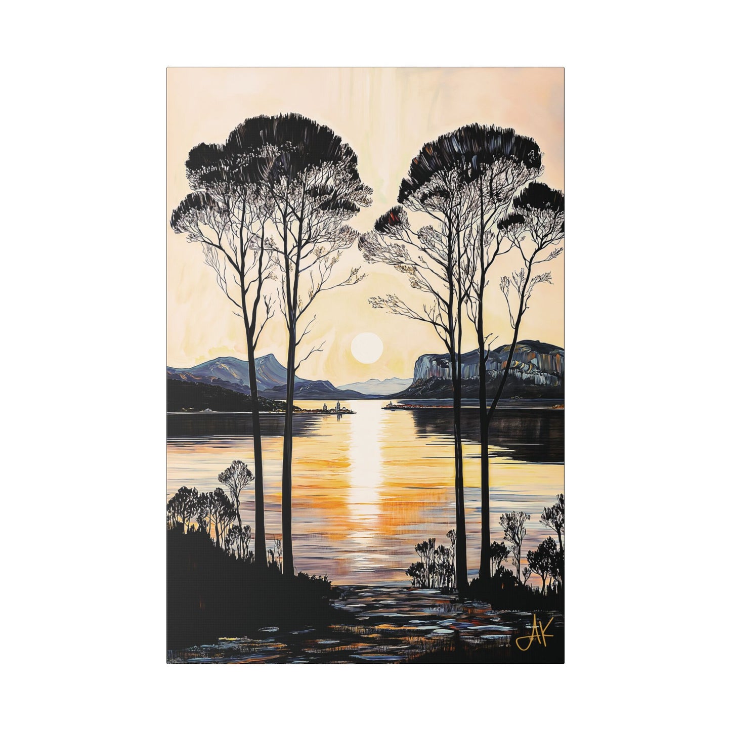 "Gentle Sound", Stretched Classic Canvas Fine Art Print