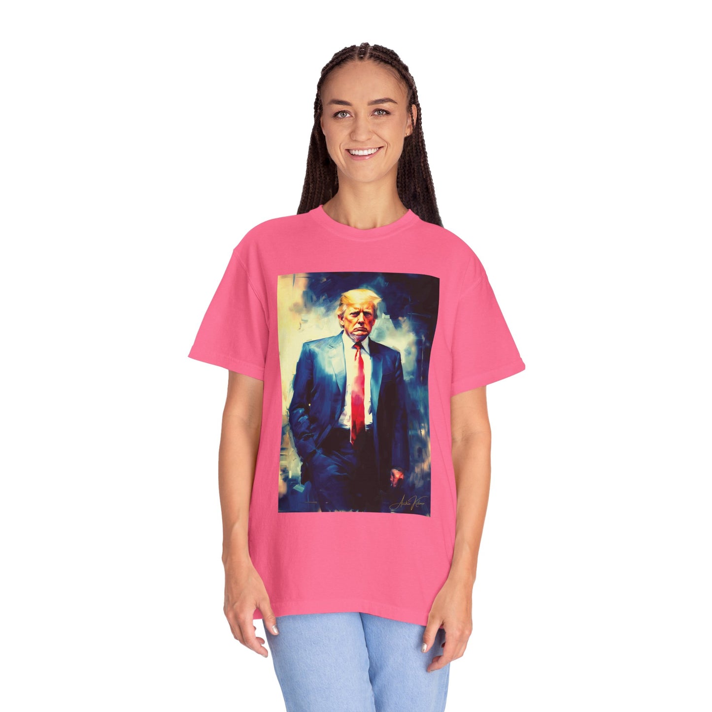"Trump Portrait No. 6", Unisex T-shirt (Dark Colors)