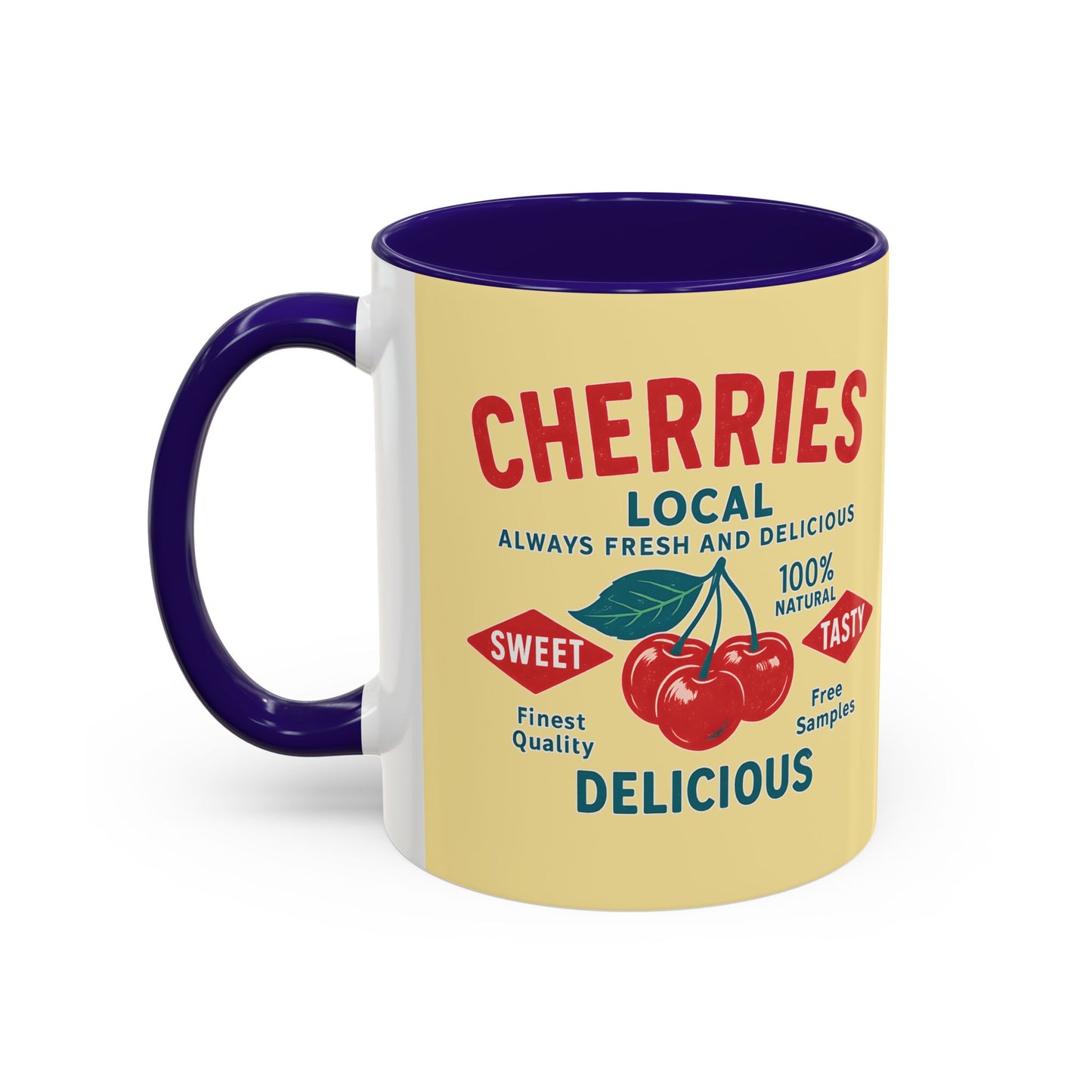 "Delicious Cherries", Colorful Mugs (11oz, 15oz) (Sanctum Veil)