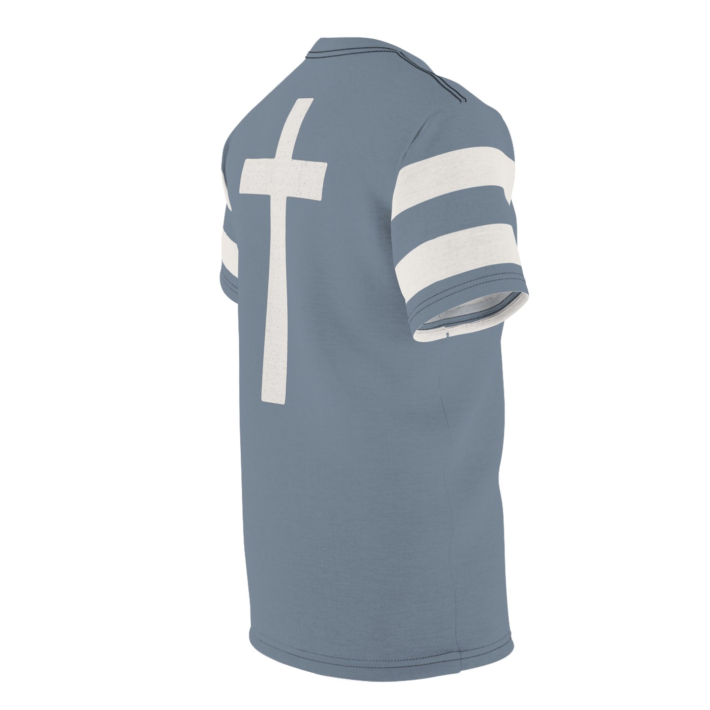 "Faith Overcomes Fear", Unisex Tee (Atlantic Grey)
