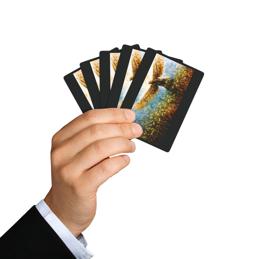 "Rise of the Golden Sentinel", Fine Art Playing Cards (Void Black)