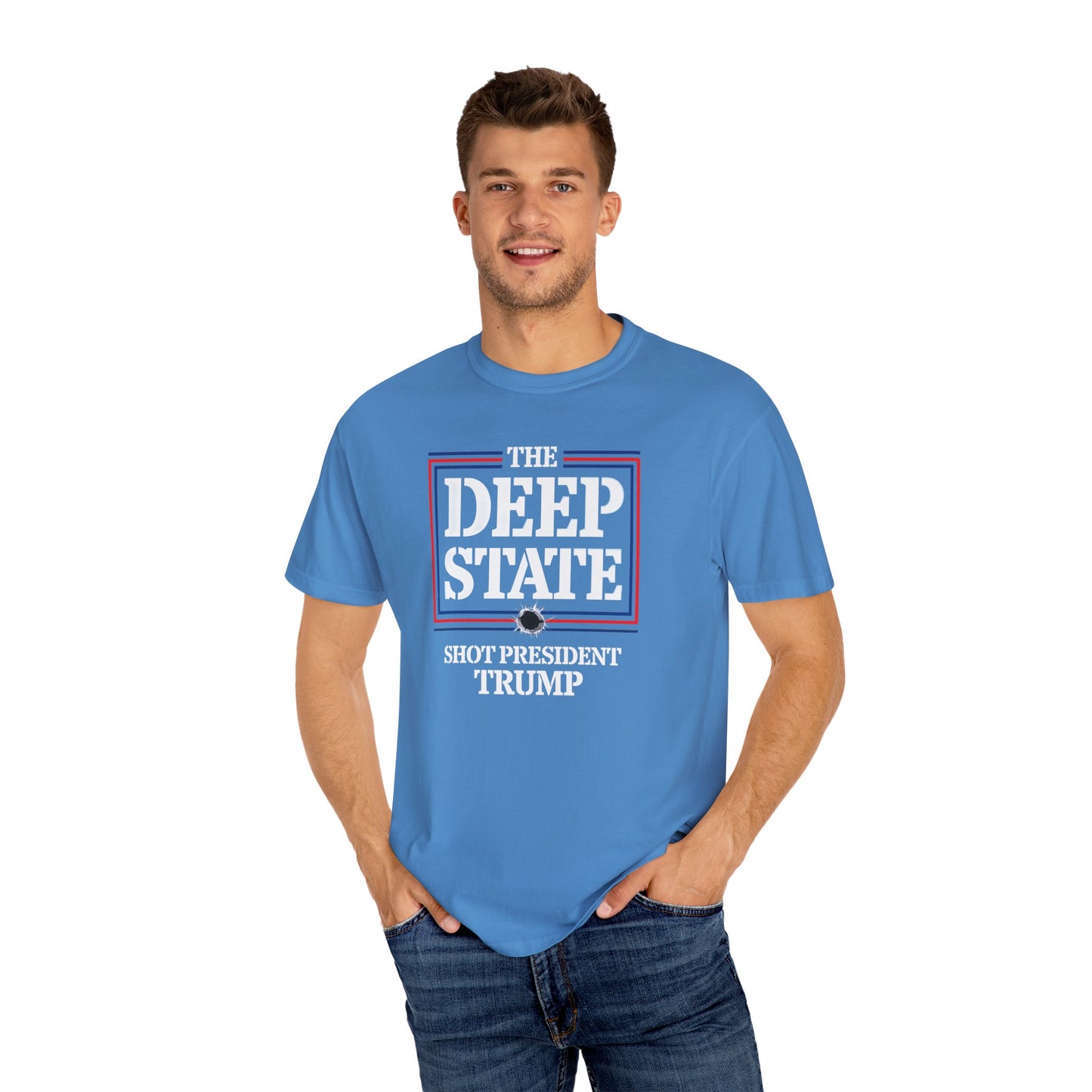 "The Deep State Shot President Trump" #01, Unisex T-shirt