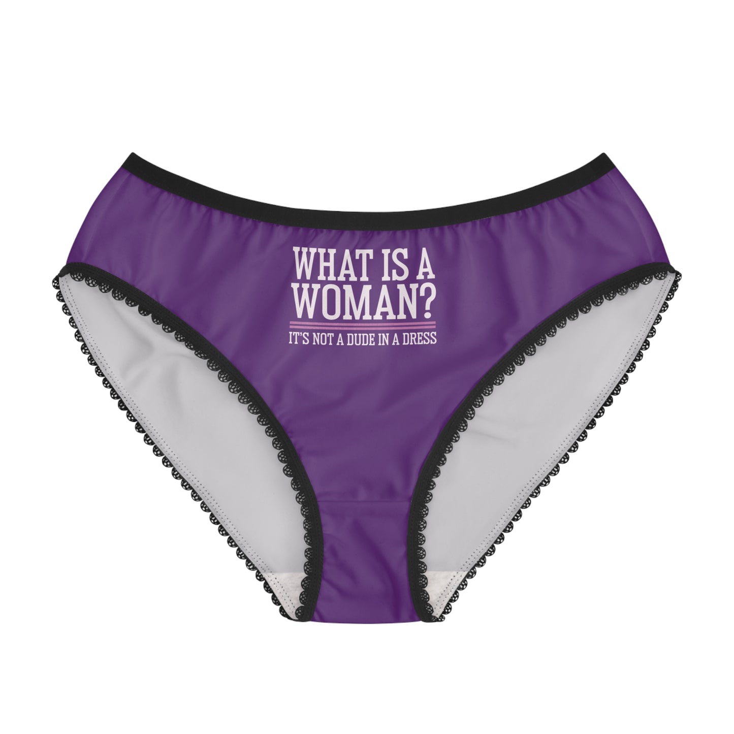 "What is a Woman" #02, Women's Briefs (Jacaranda Midnight)