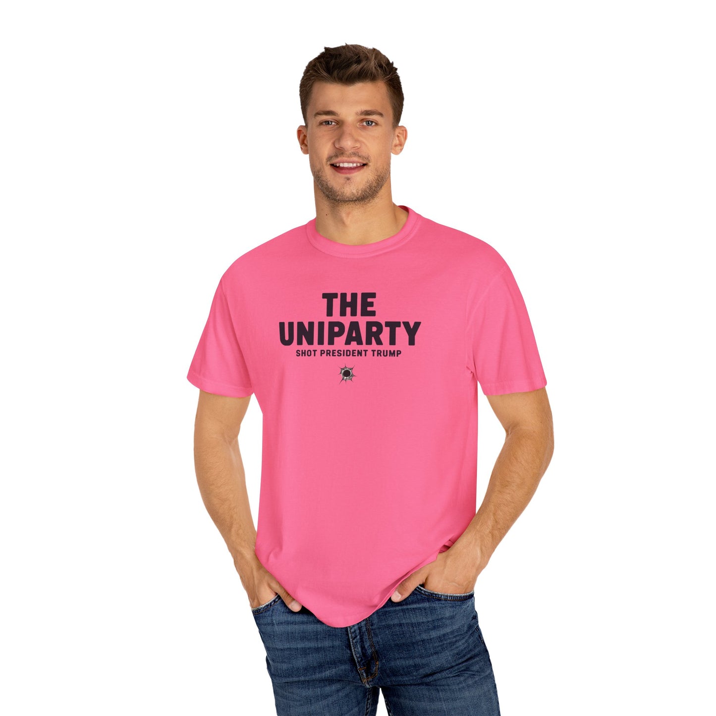 "The Uniparty Shot President Trump" #02, Unisex T-shirt