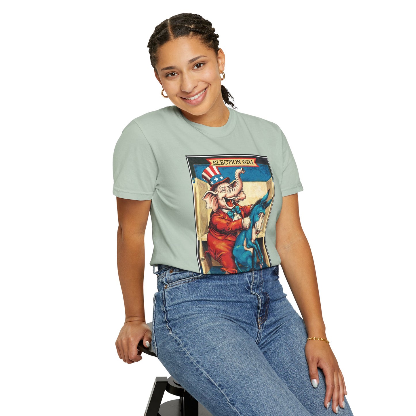 "MAGA Spanked the Donkeys 2024", Unisex T-shirt (Light Colors)