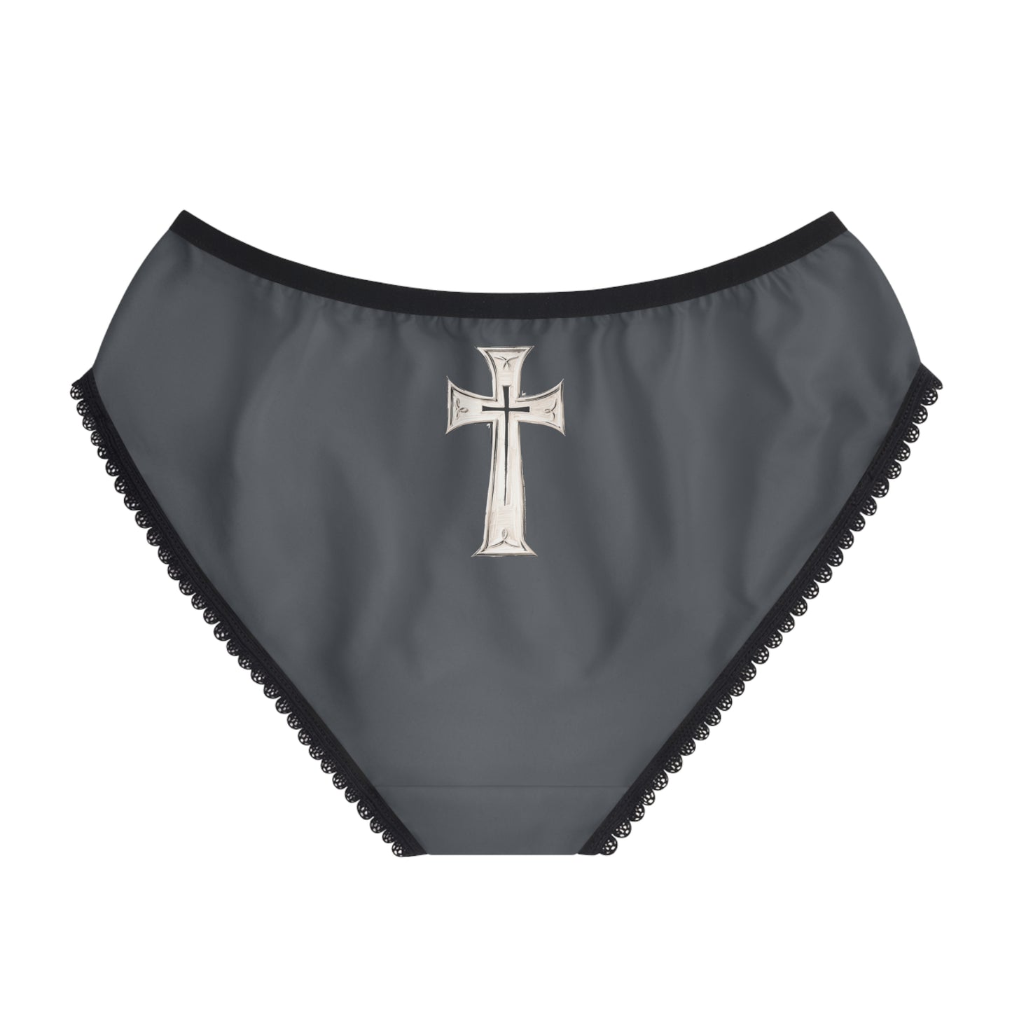 "First Darkness Then Comes Light" #02, Women's Briefs (Hebridean Grey)