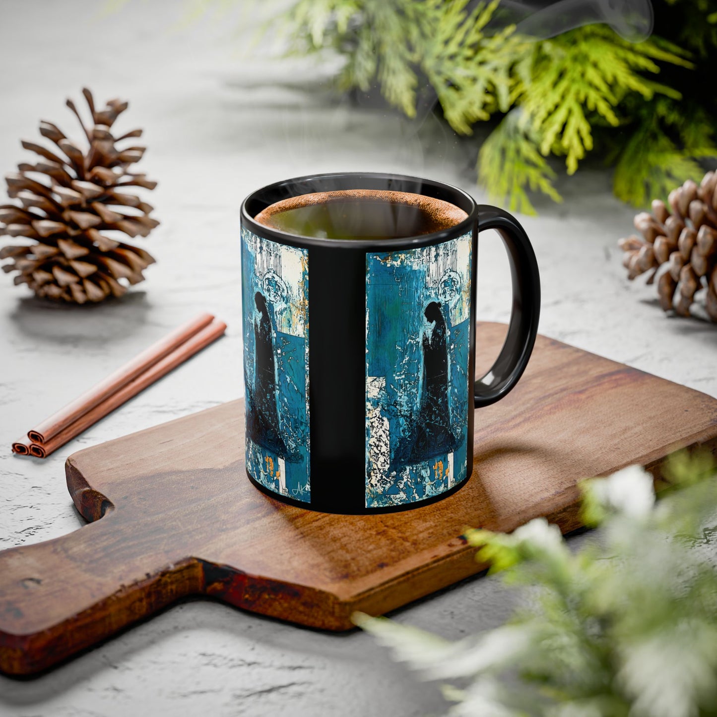 "Behold the Handmaid - Luke 1:38", Colorful Mugs (11oz, 15oz)
