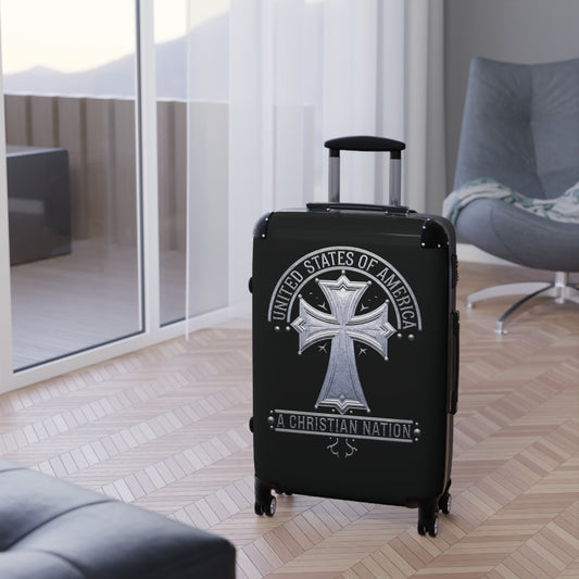 "USA - A Christian Nation" #02 Suitcases (Black)