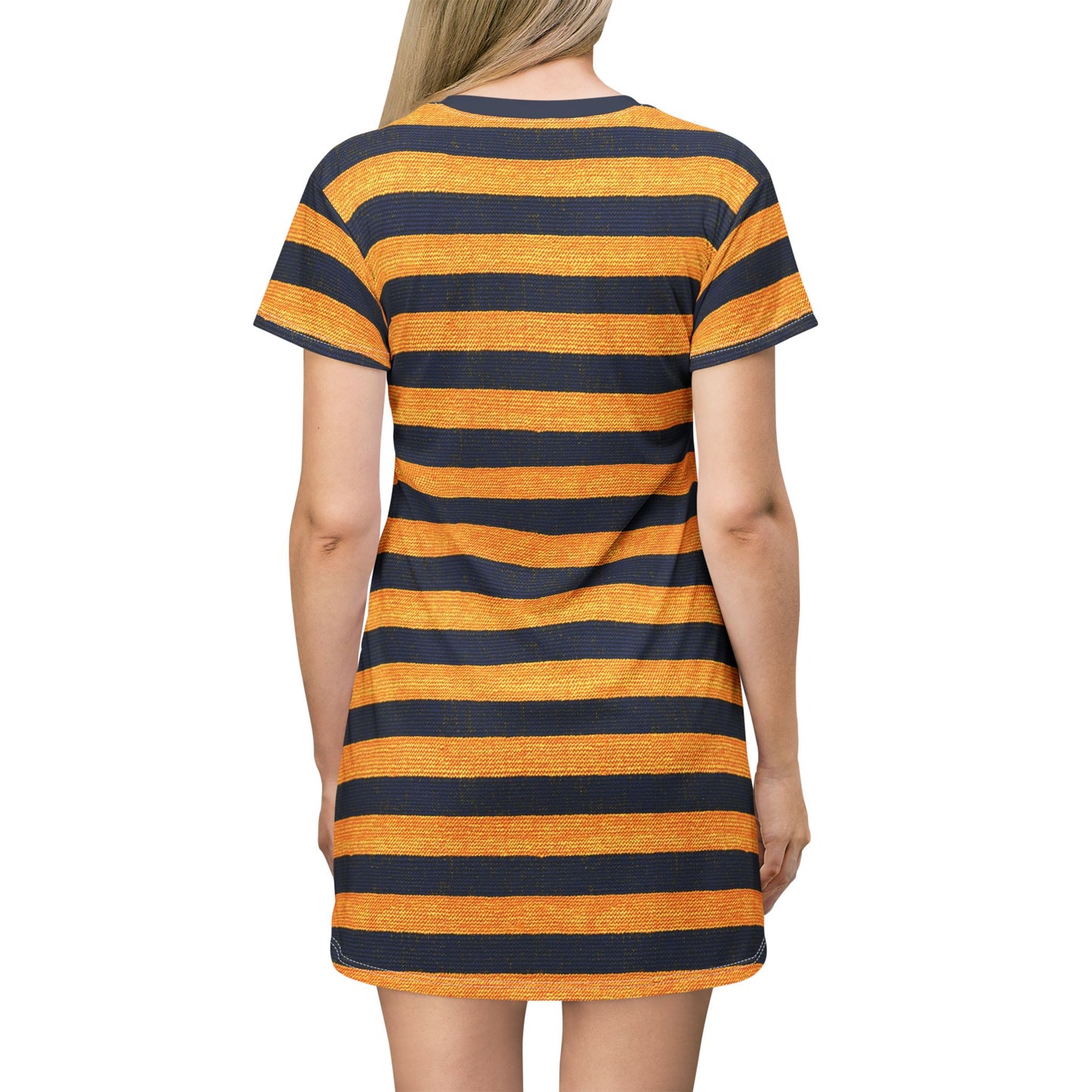 "Golden Ensign", T-Shirt Dress (Ensign Blue Collar)
