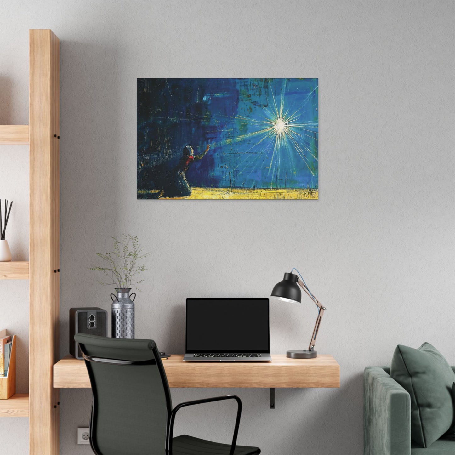 "Miraculous Connection", Stretched Classic Canvas Fine Art Print