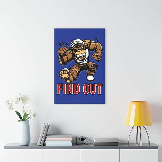 "Find Out", Acrylic Wall Prints (French Cleat Hanging) (Patriot Blue)