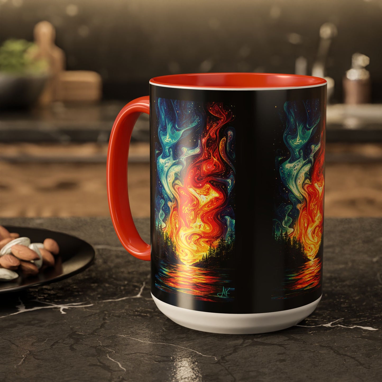 "Naomh Solus (Gaelic) - Sacred Light (English)", Colorful Mugs (11oz, 15oz)