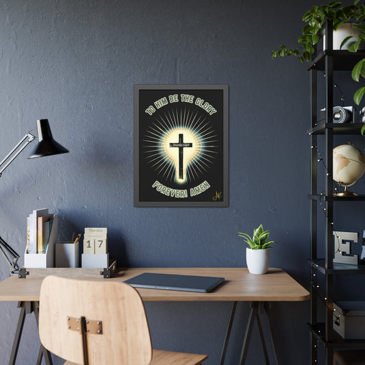 "Romans 11:36", Framed Paper Poster
