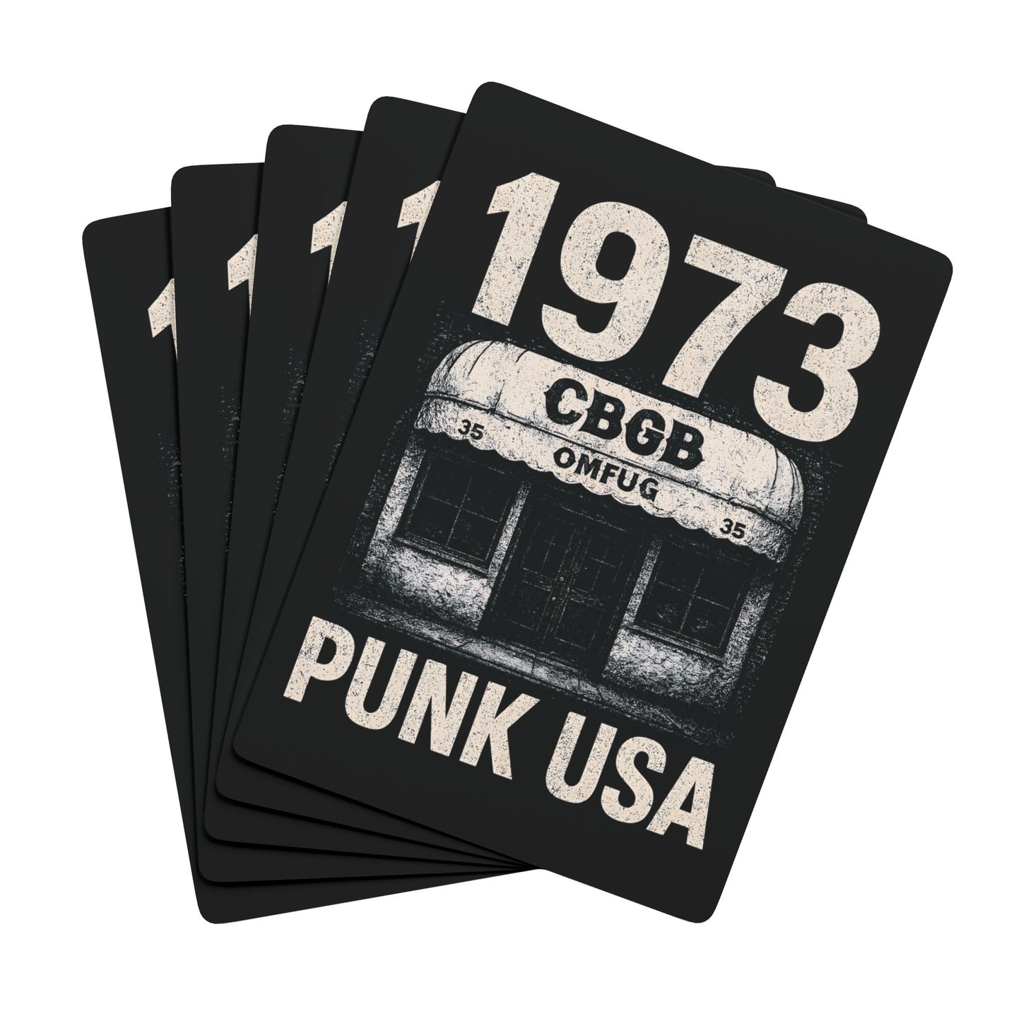 "1973 Punk USA", Cultural Playing Cards (70's Black)