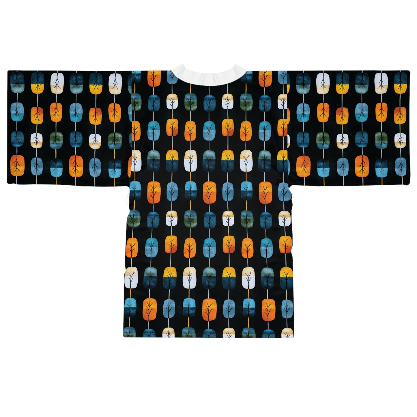 "Skyroot Grove", Long Sleeve Kimono Robe