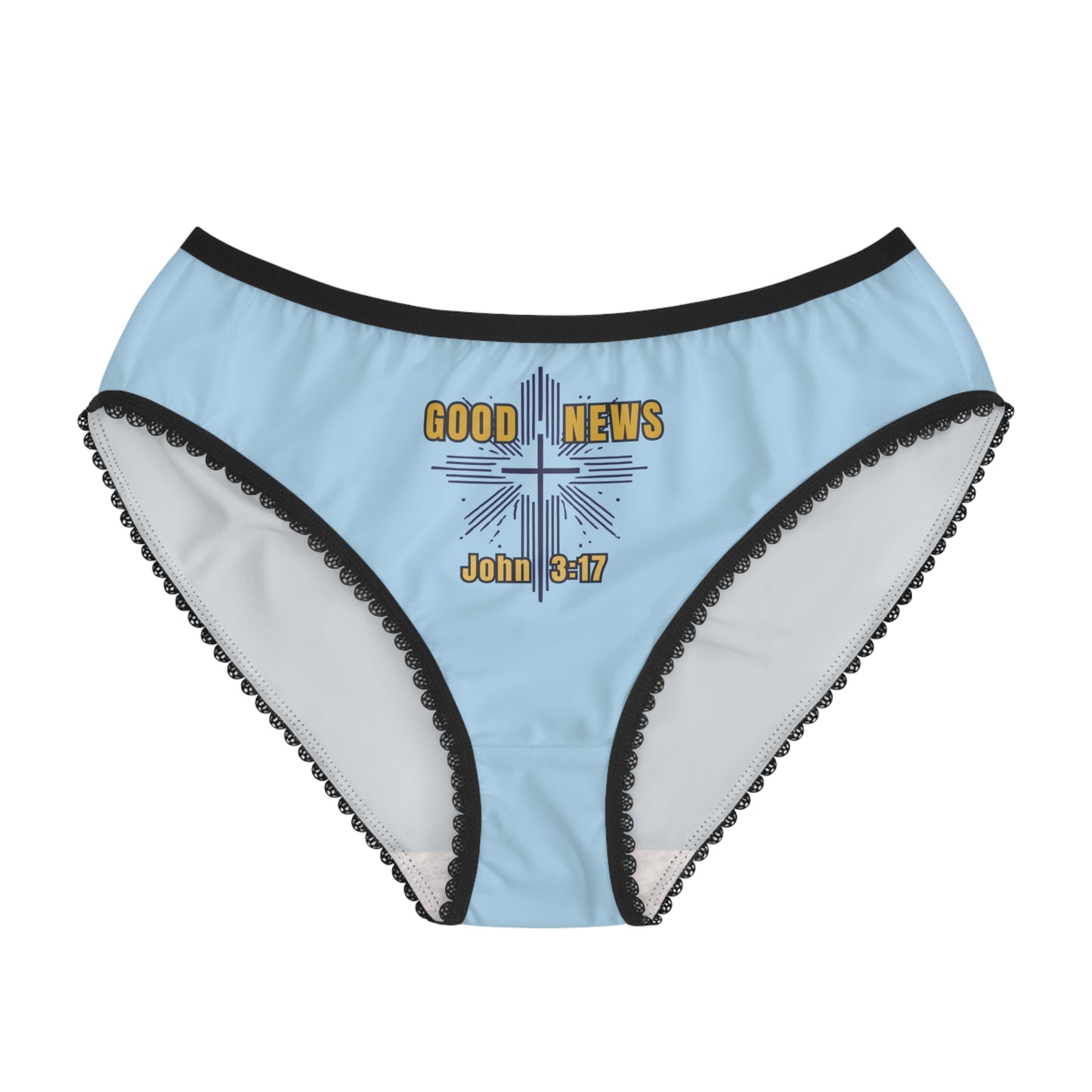 "Good News - John 3:17", Women's Briefs (Boy Blue)