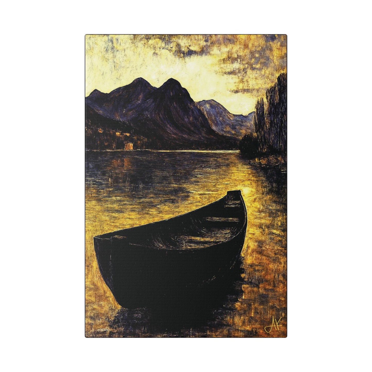 "By Oar and Tide - Ancient Gaelic Highways", Stretched Classic Canvas Fine Art Print