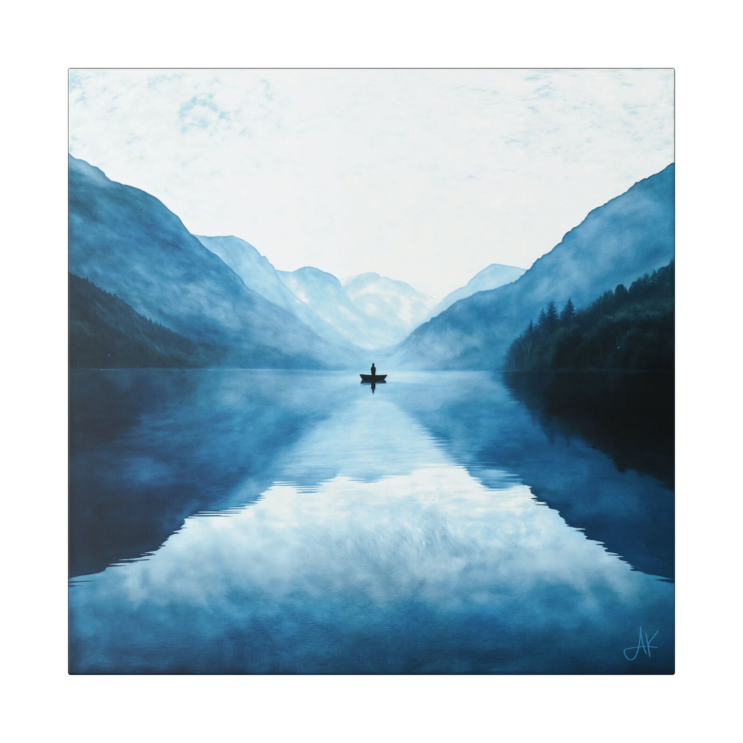 "Connected in Silence - Psalm 46:10", Stretched Classic Canvas Print